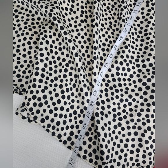 Mango MNG Polka-dot midi ruffle dress peaseant contemporary classic - Picture 11 of 14